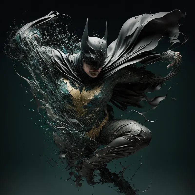 Characters Dissolving Into Liquid