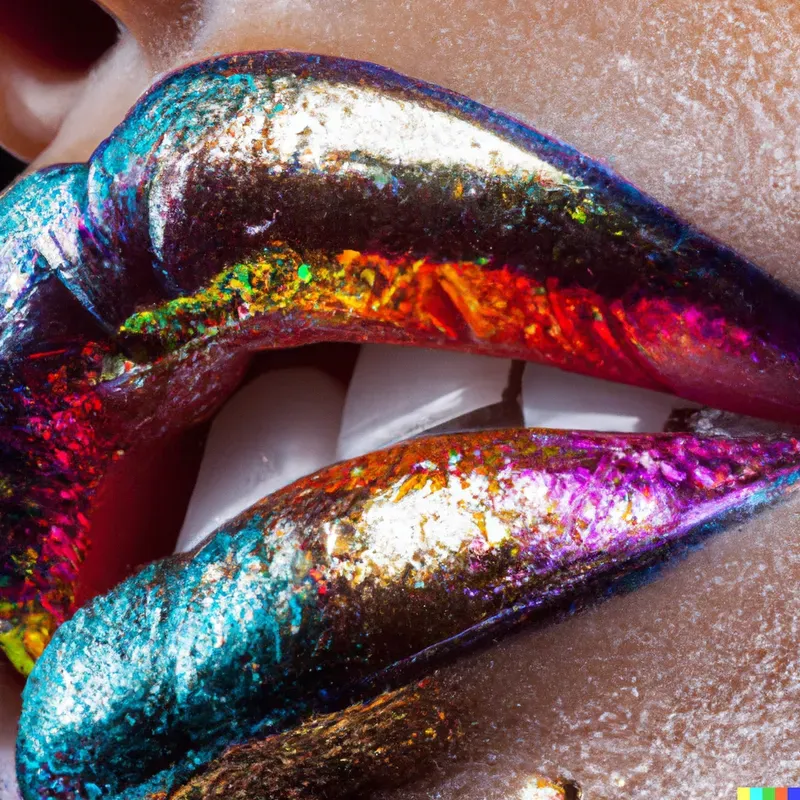 Stunning Female Lip Gloss