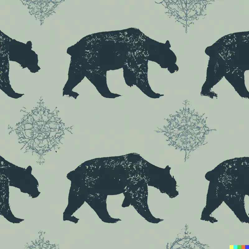 Bear Pattern Wallpaper