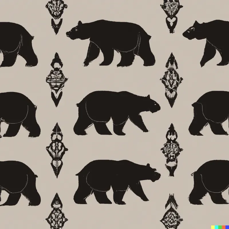 Bear Pattern Wallpaper