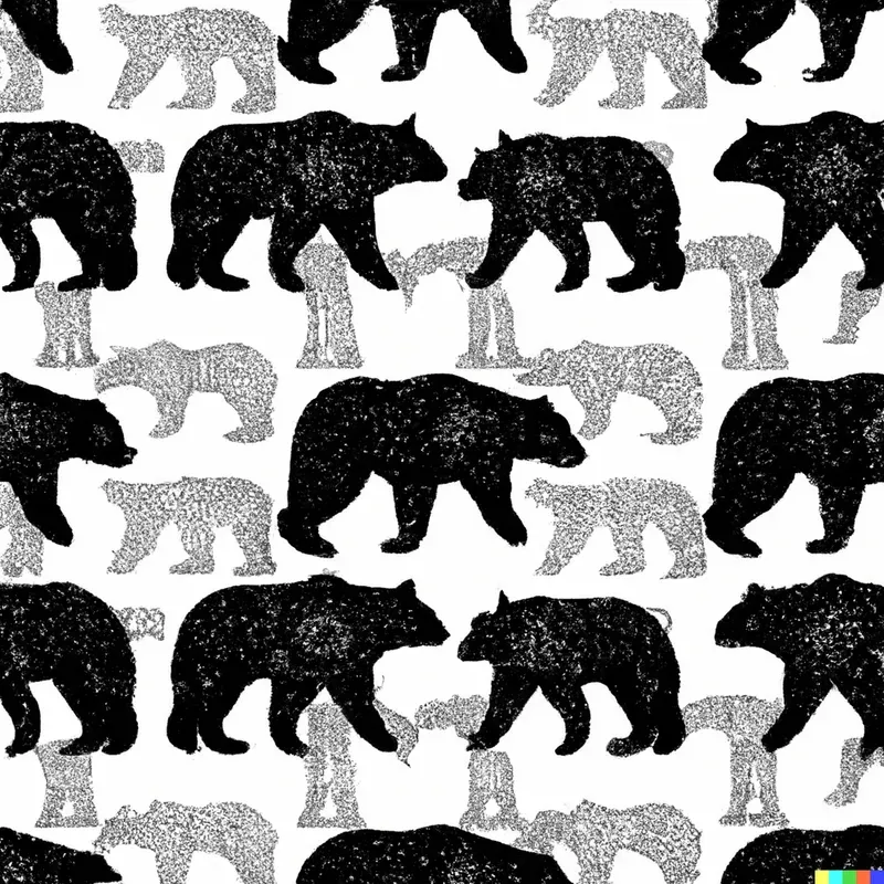 Bear Pattern Wallpaper