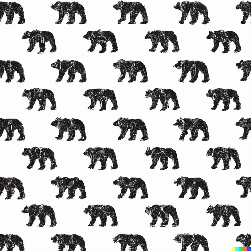 Bear Pattern Wallpaper