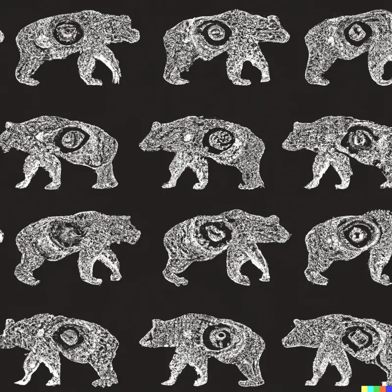 Bear Pattern Wallpaper