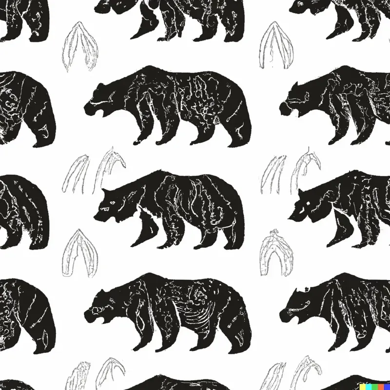 Bear Pattern Wallpaper