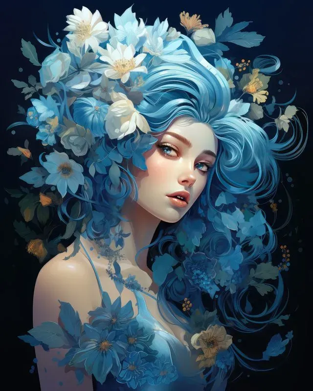 Anime Characters With Flowers