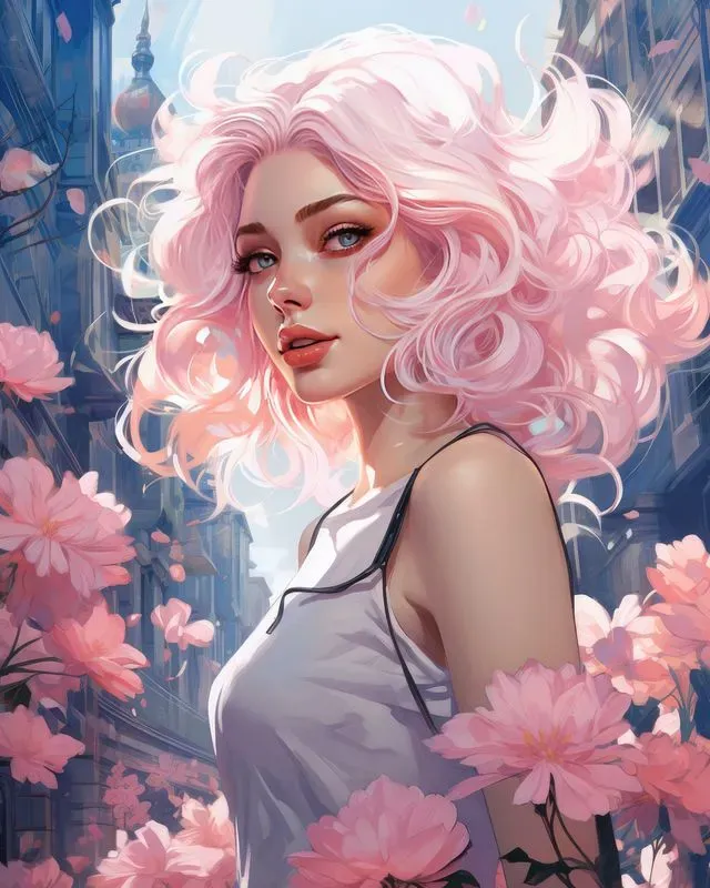 Anime Characters With Flowers