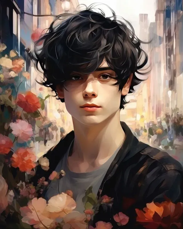 Anime Characters With Flowers