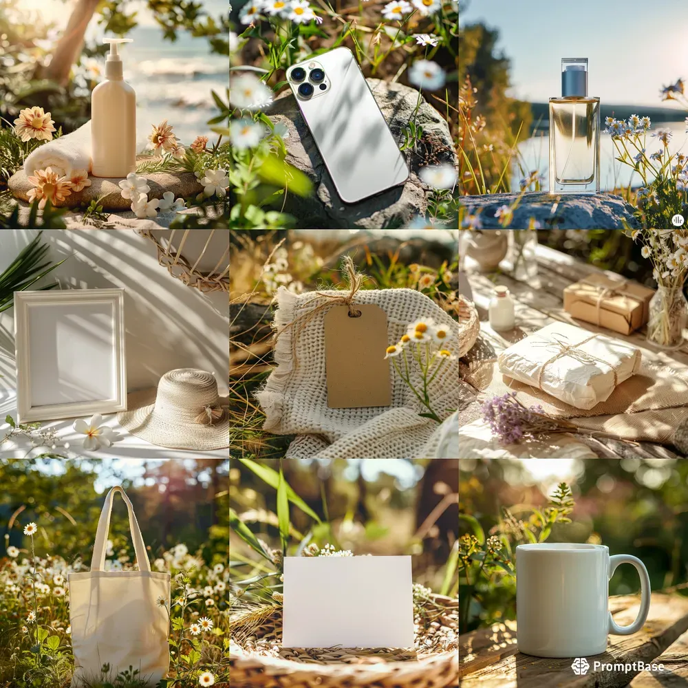 Summer Aesthetic Product Mockups