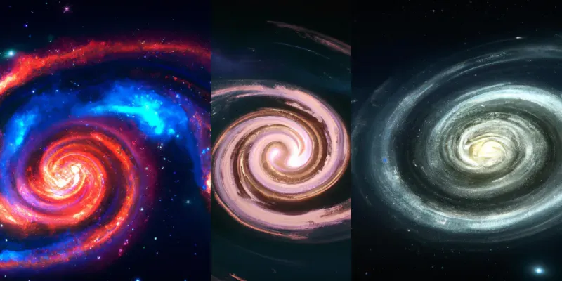 Color Changing Spiral Galaxies generated by undefined
