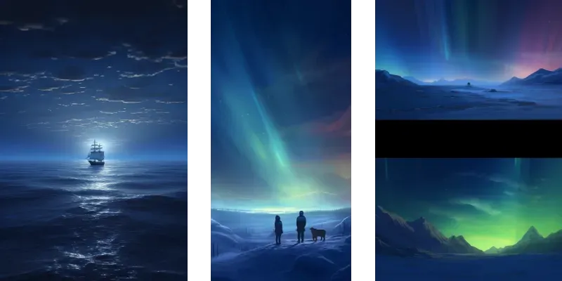 Auroras Embrace Sky Spectacles generated by undefined