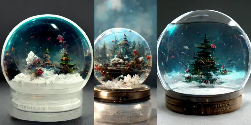 Christmas Snow Globes generated by undefined