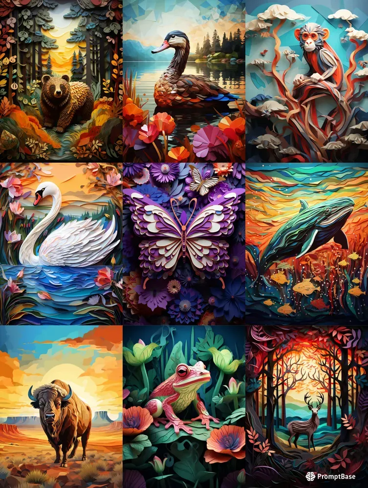 Vivid Cubist Art