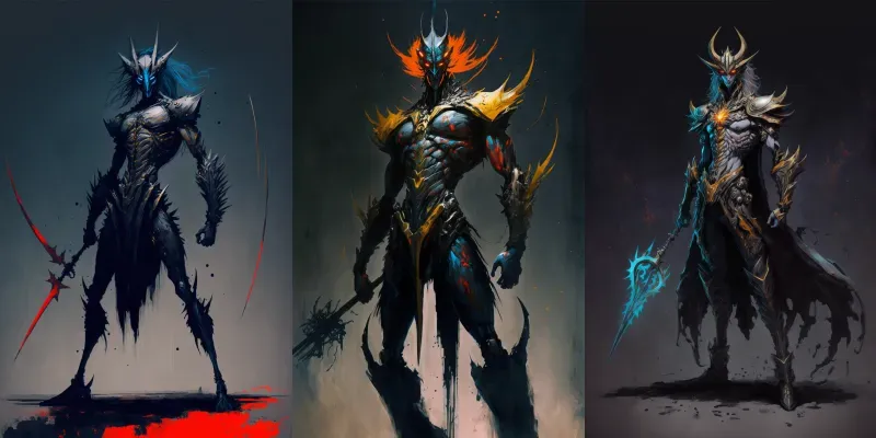 Warrior Alien Avatars generated by undefined