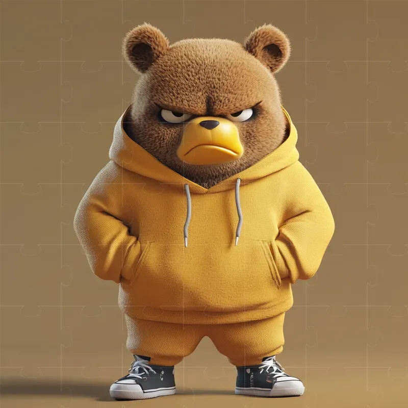 Grumpy Cartoon Animals In Streetwears
