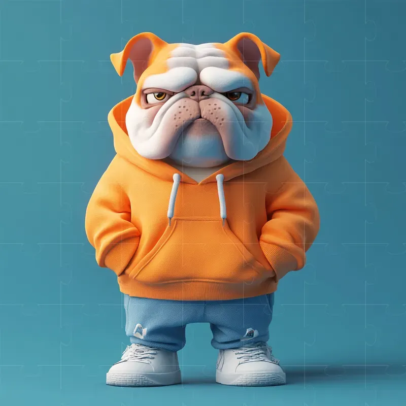 Grumpy Cartoon Animals In Streetwears