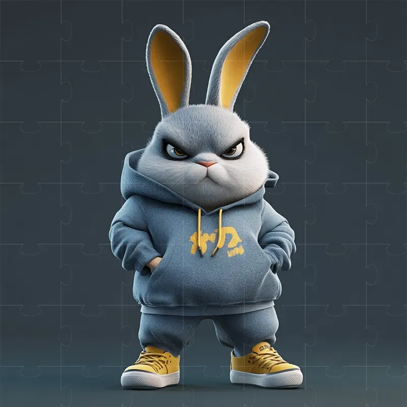Grumpy Cartoon Animals In Streetwears