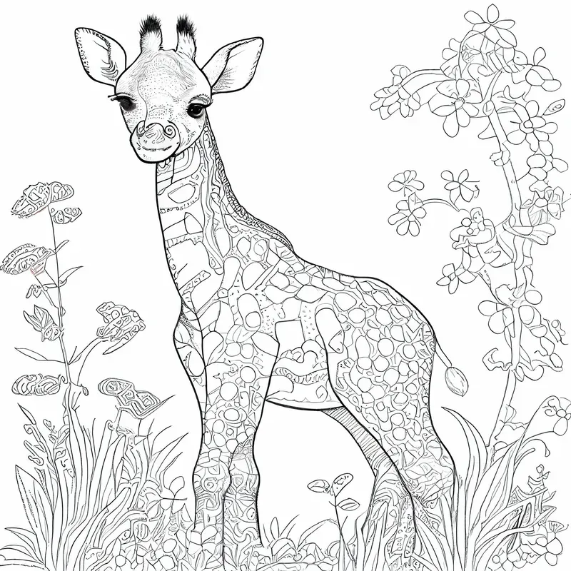 Coloring Safari Animals