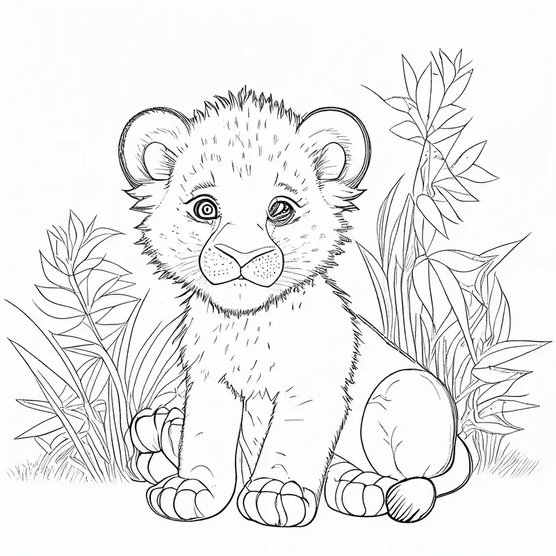 Coloring Safari Animals