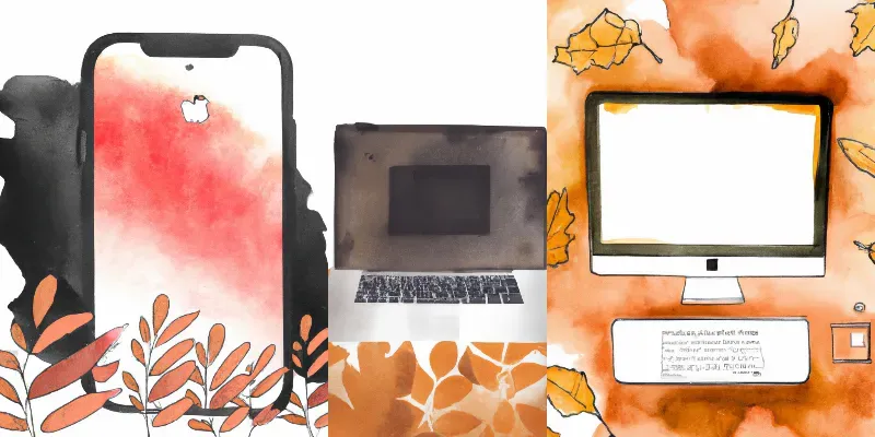 Watercolor Technology Devices generated by undefined