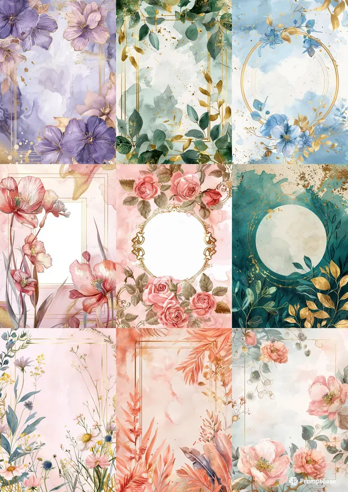 Floral Wedding Invitation Templates
