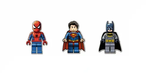 Lego Superhero Stickers generated by midjourney