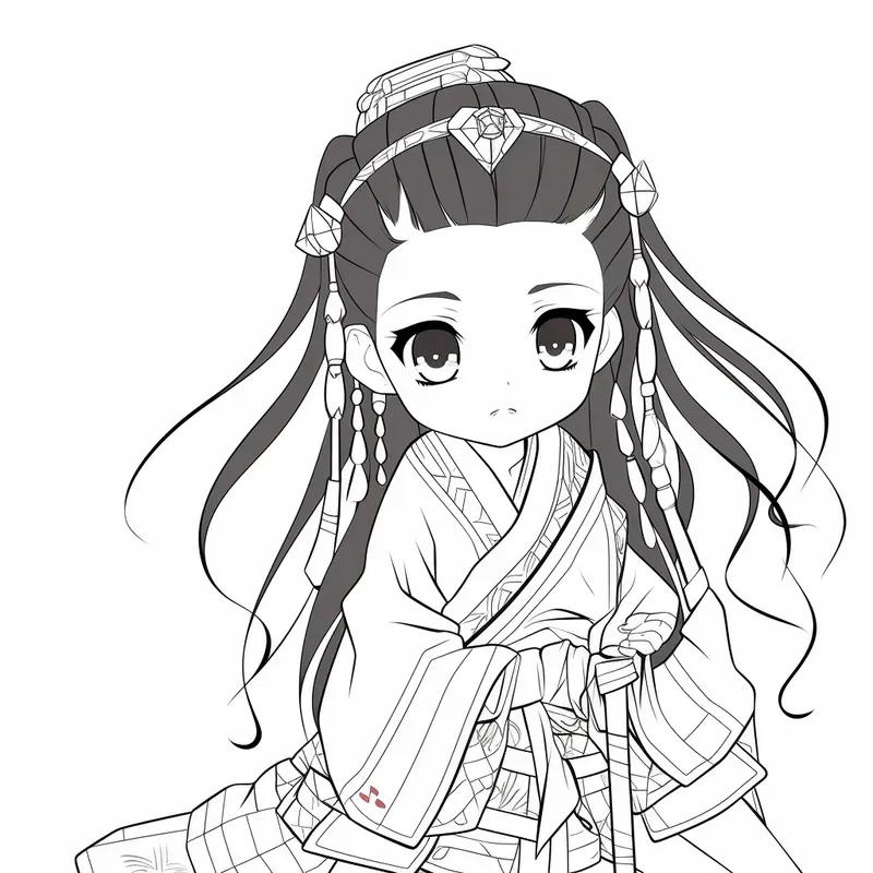 Chibi Anime Coloring Pages