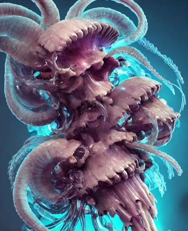 Futuristic Alien Skulls