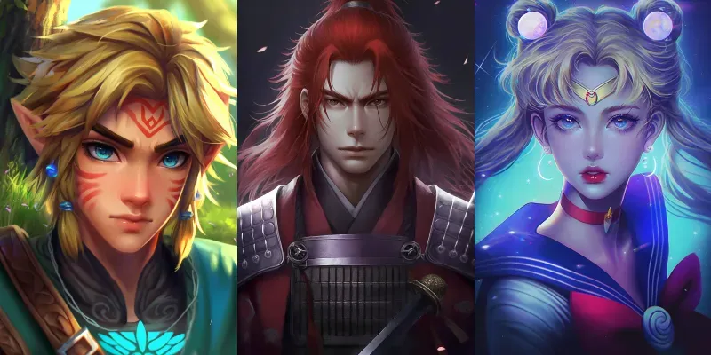Realistic Anime Portraits generated by undefined