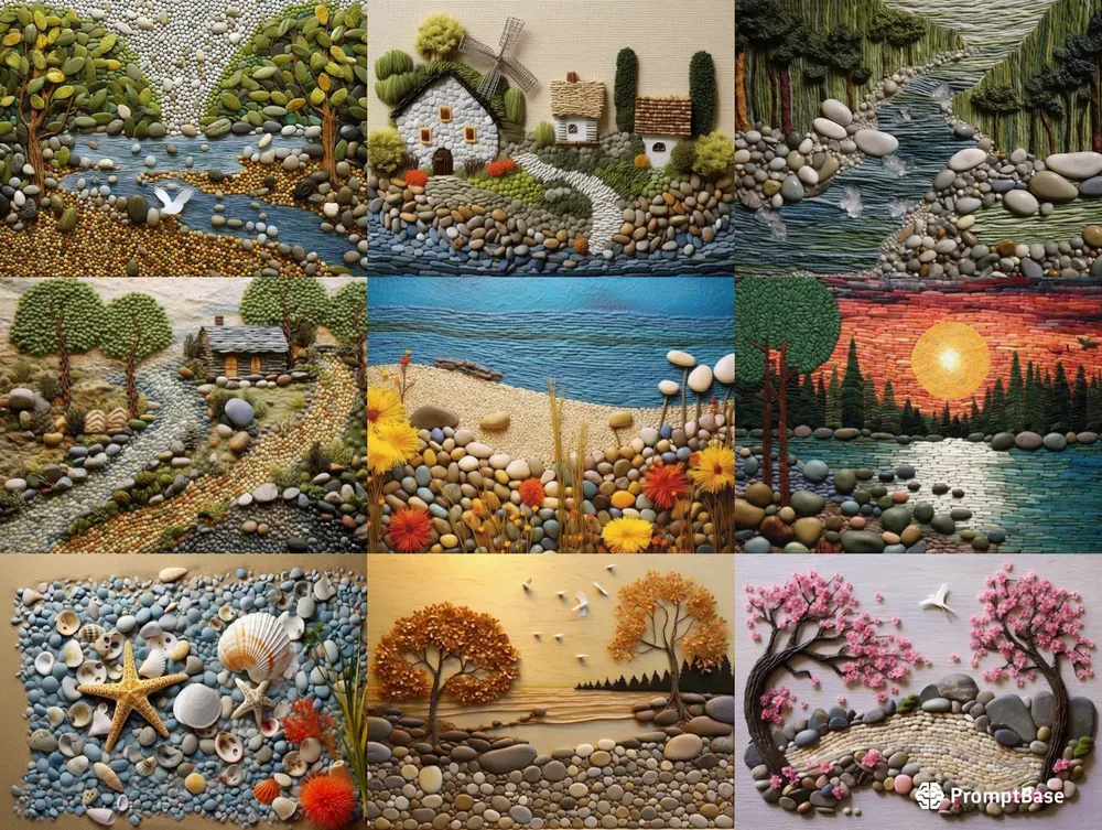 Pebble Art Landscapes