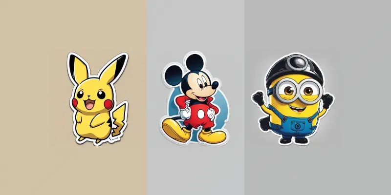 Cartoon Character Sticker Series generated by undefined