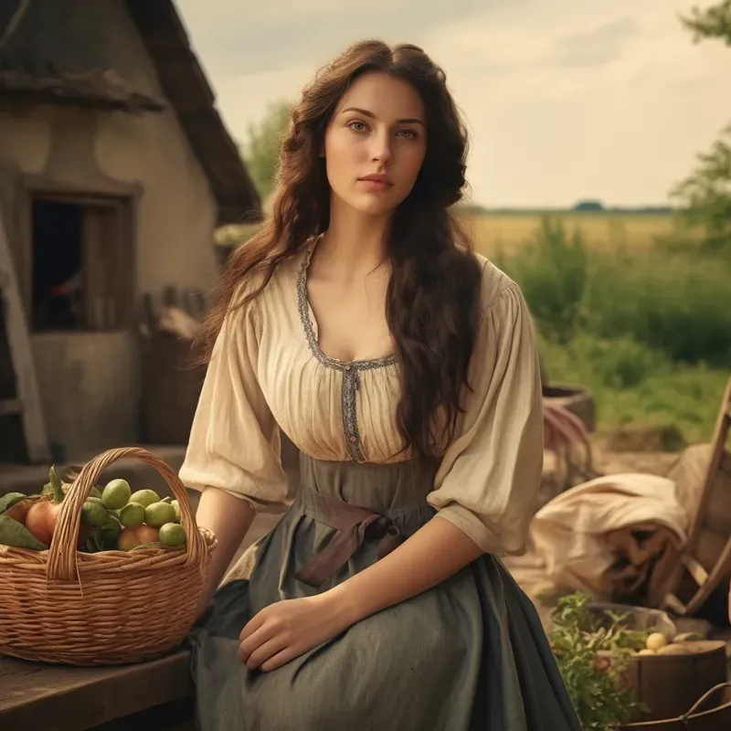 Beautiful Women In Medieval Dresses