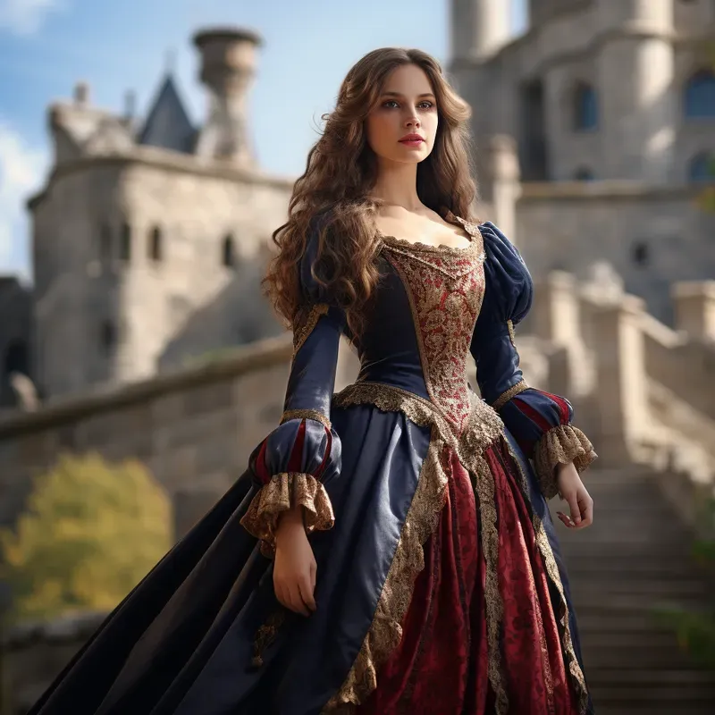 Beautiful Women In Medieval Dresses