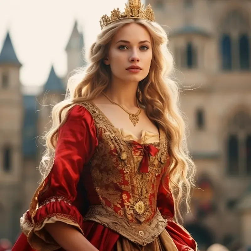 Beautiful Women In Medieval Dresses