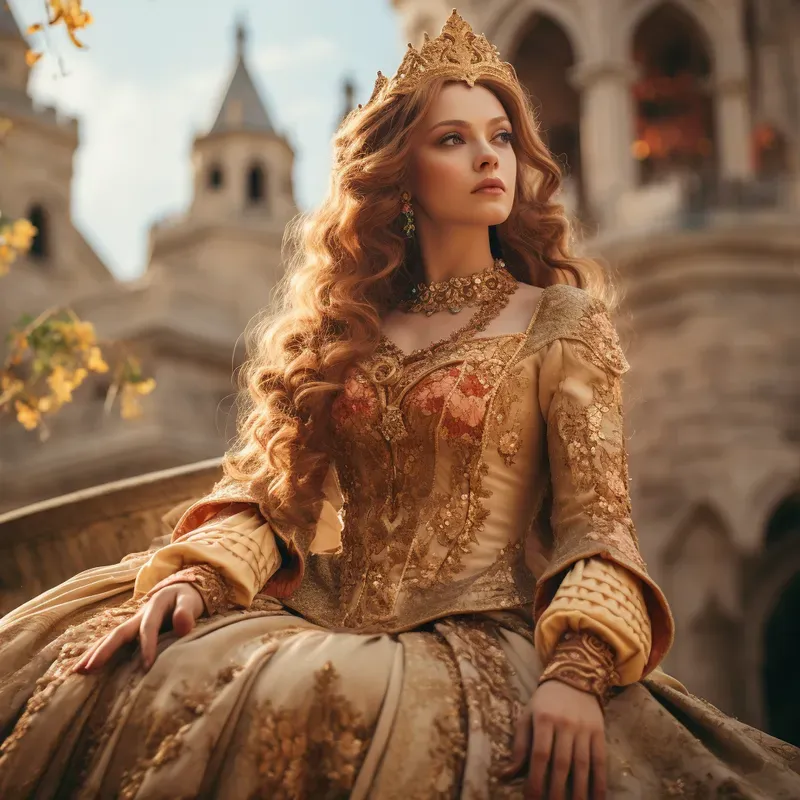 Beautiful Women In Medieval Dresses