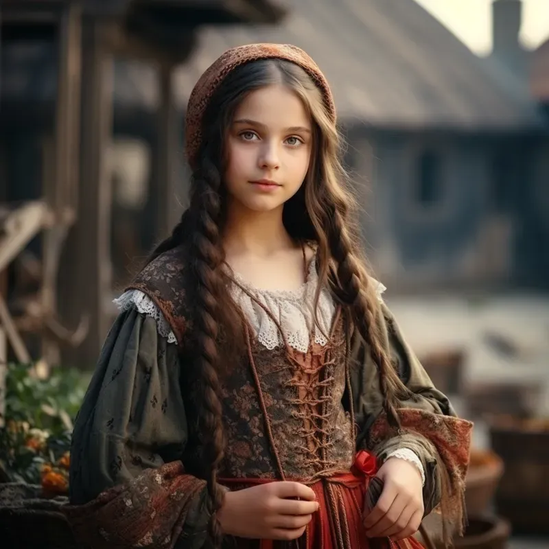 Beautiful Women In Medieval Dresses
