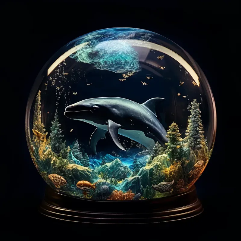 The Whole Life In Snow Globes