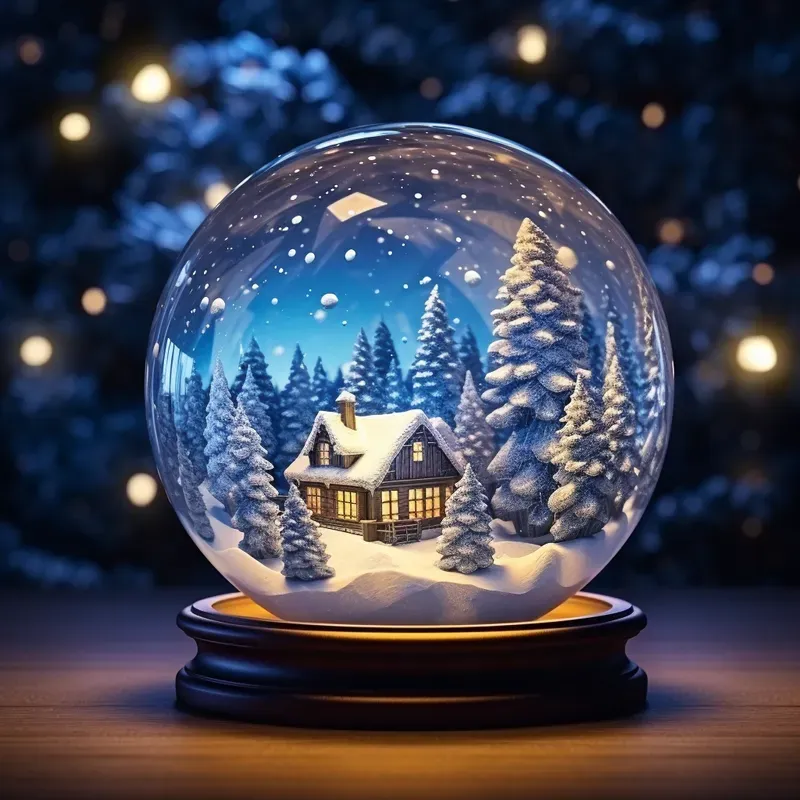 The Whole Life In Snow Globes
