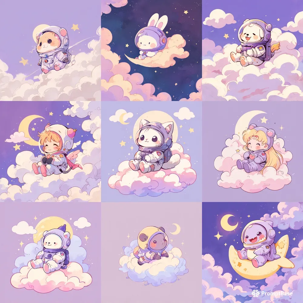 Cute Animal Astronauts