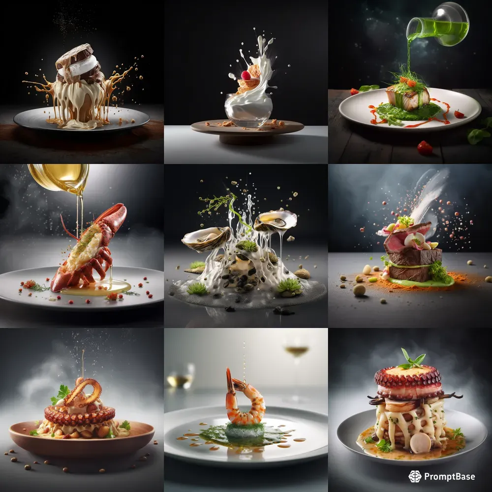Gourmet Michelin Star Food Photographs