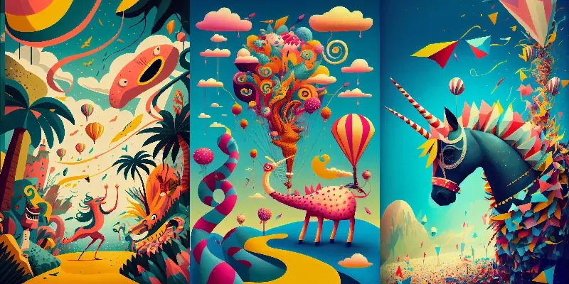Whimsical Wallpapers With Confetti generated by undefined