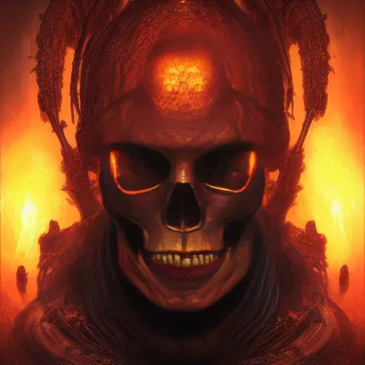 Flaming Skulls