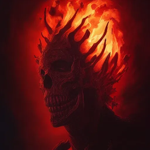 Flaming Skulls
