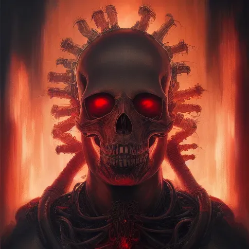 Flaming Skulls