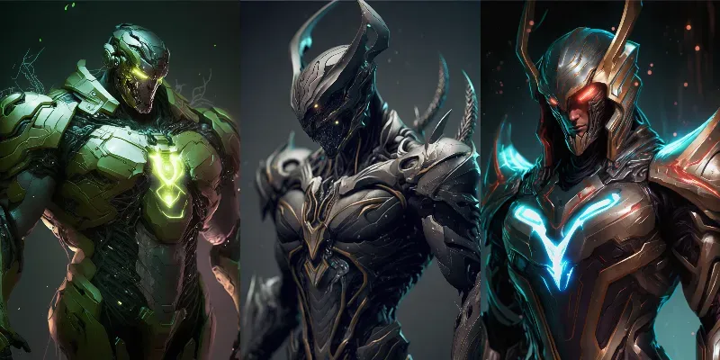 Cyberpunk Hi-tech Armor Designs generated by undefined
