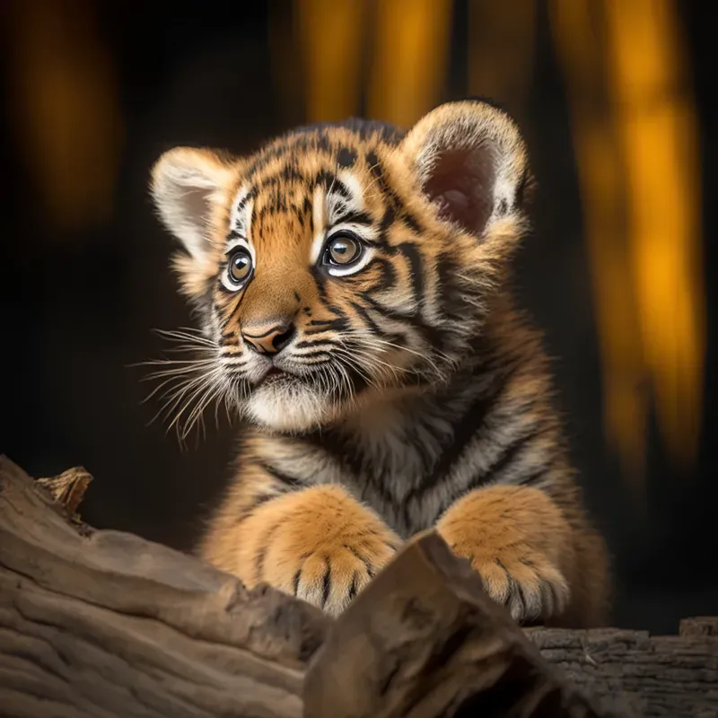 Cute Realistic Baby Animals Looking