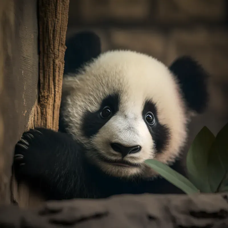 Cute Realistic Baby Animals Looking