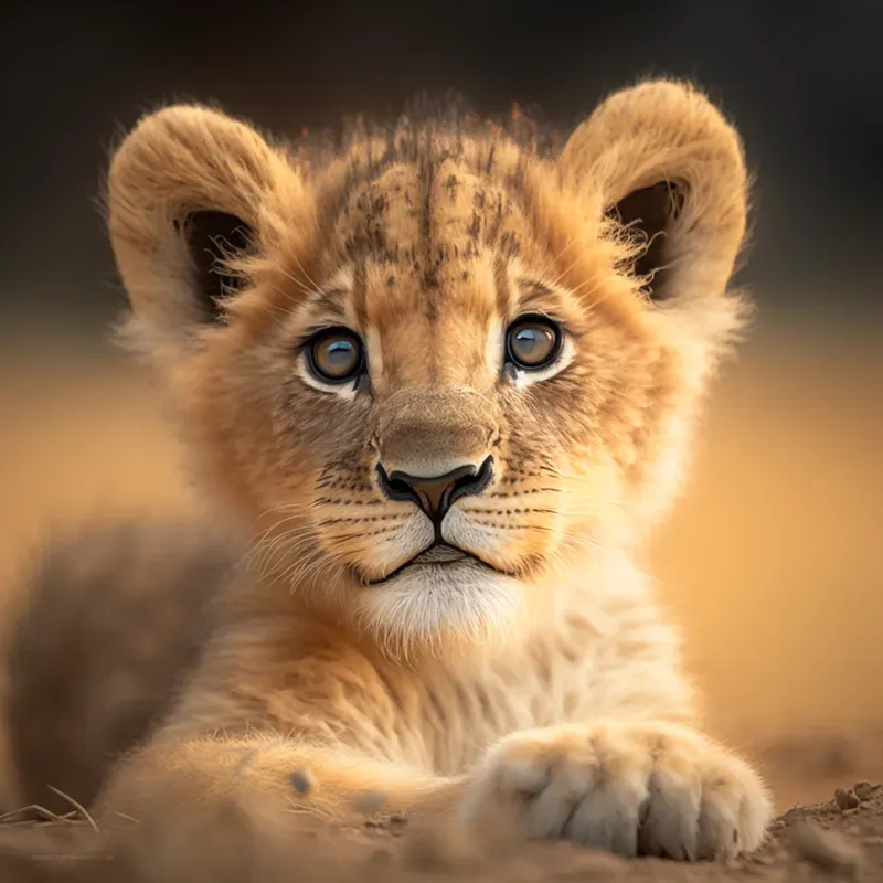 Cute Realistic Baby Animals Looking