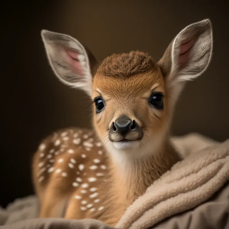 Cute Realistic Baby Animals Looking