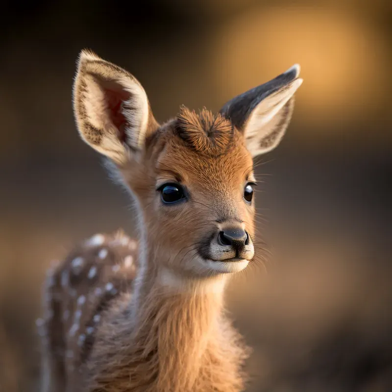 Cute Realistic Baby Animals Looking