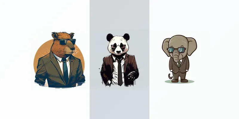 Cool Animals T-shirt Vectors generated by undefined